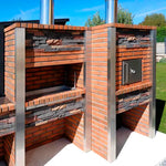 barbecue pierre et briques avec four et evier cs3070f 1