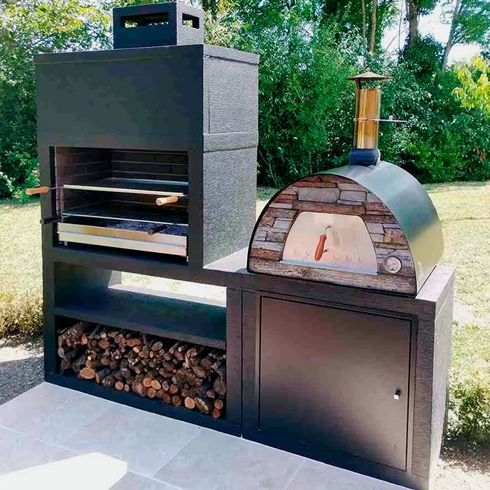 barbecue moderne avec evier av35m