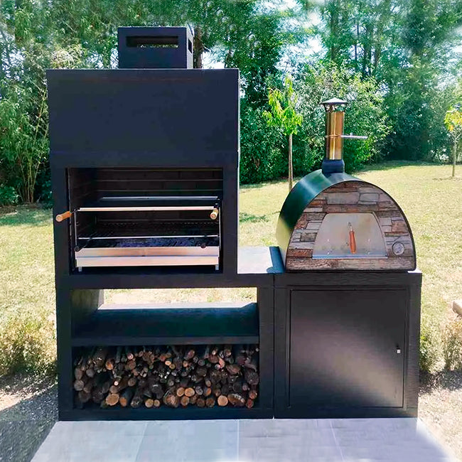 barbecue moderne avec evier av35m