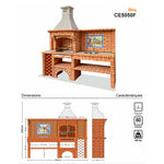 barbecue en brique avec evier ce5050f