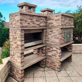 Barbecue en Beton Avec Four a Bois AV285F