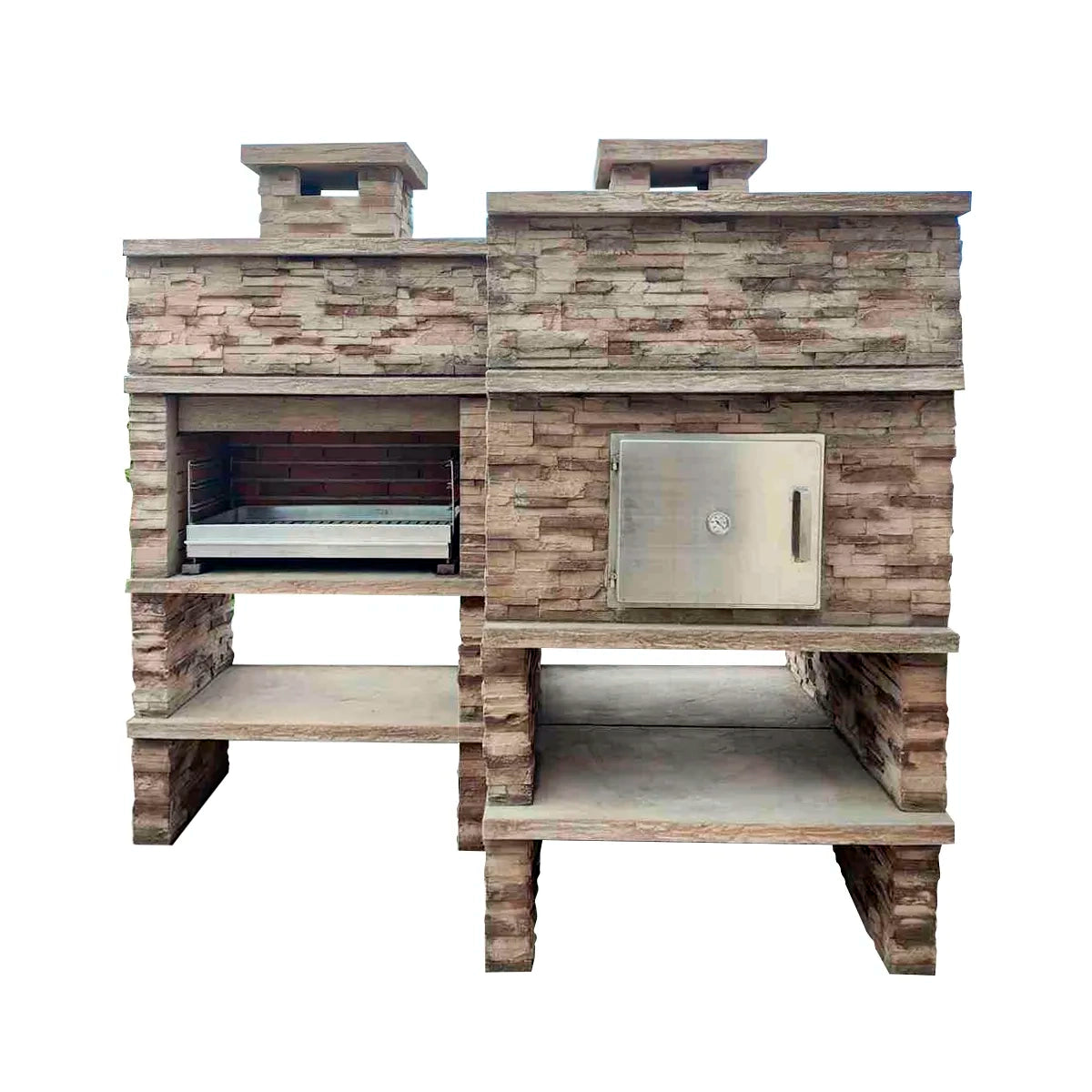 Barbecue en Beton Avec Four a Bois AV285F