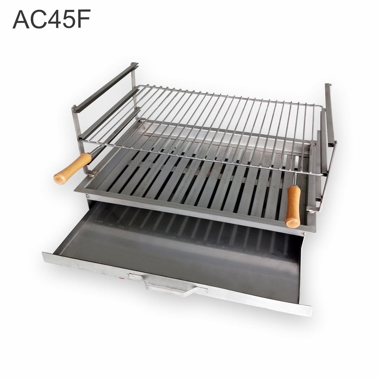 Grille en acier inoxydable 63x44 AC45F vue de dessus