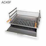 Grille en acier inoxydable 63x44 AC45F vue de dessus