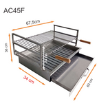 Grille en acier inoxydable 63x44 AC45F dimensions techniques
