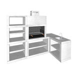 Barbecue Moderne d'angle AV14B