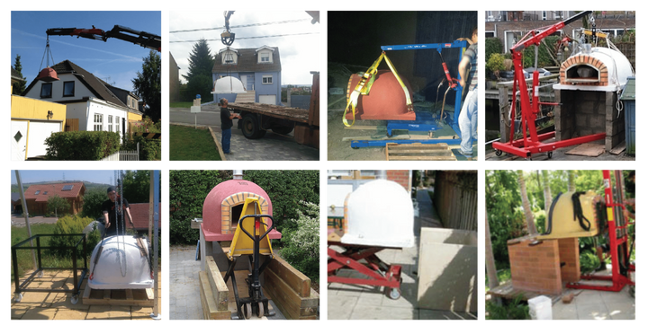 Comment déplacer/poser mon four en briques ? (avec photos/exemples)