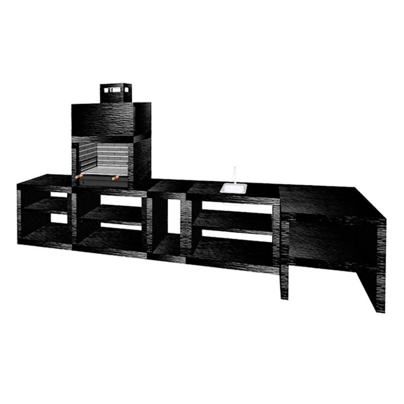 Barbecue Moderne avec Four MAXIMUS 100 cm AV110M