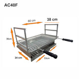 Grilloir encastrable en inox 60x38 AC40F