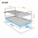 Einbaubarer Grill aus Eisen 60x38 AC46F