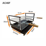 Einbaubarer Grill aus Eisen 60x38 AC46F