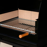 Barbecue en métal et en briques AC88F