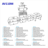 Barbecue Moderne avec Four MAXIMUS 100 cm AV110M