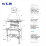 Barbecue en Pierre AV125R