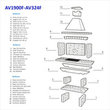 Kit Barbecue fixe en brique AV1900F