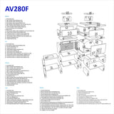 Barbecue en Beton Avec Four a Bois AV280F