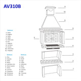Barbecue Brique AV310B
