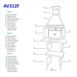 Barbecue en Brique Fixe AV312F