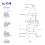 Barbecue en Pierre AV320F
