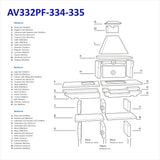 Barbecue avec Evier Inox AV332PF