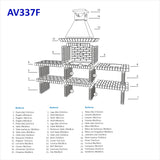 Brick Barbecue with Sink AV337F