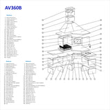 Barbecue d'angle avec Four AV360B