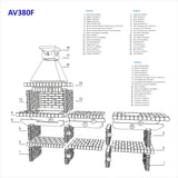 Barbecue Pierre Fixe AV380F