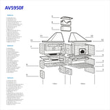 Barbecue avec Four a Pizza AV5950F