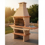 Barbecue Briques avec Evier Inox 