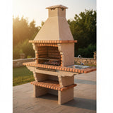 Barbecue Briques avec Evier Inox 