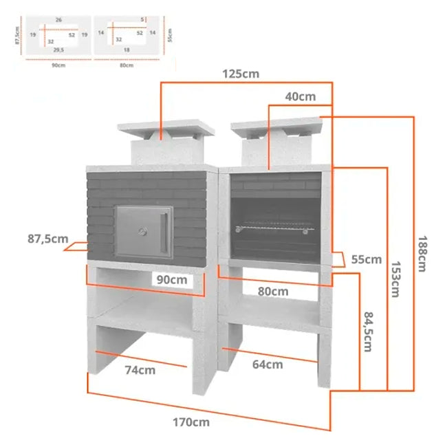 barbecue comtemporain avec four cs6120f