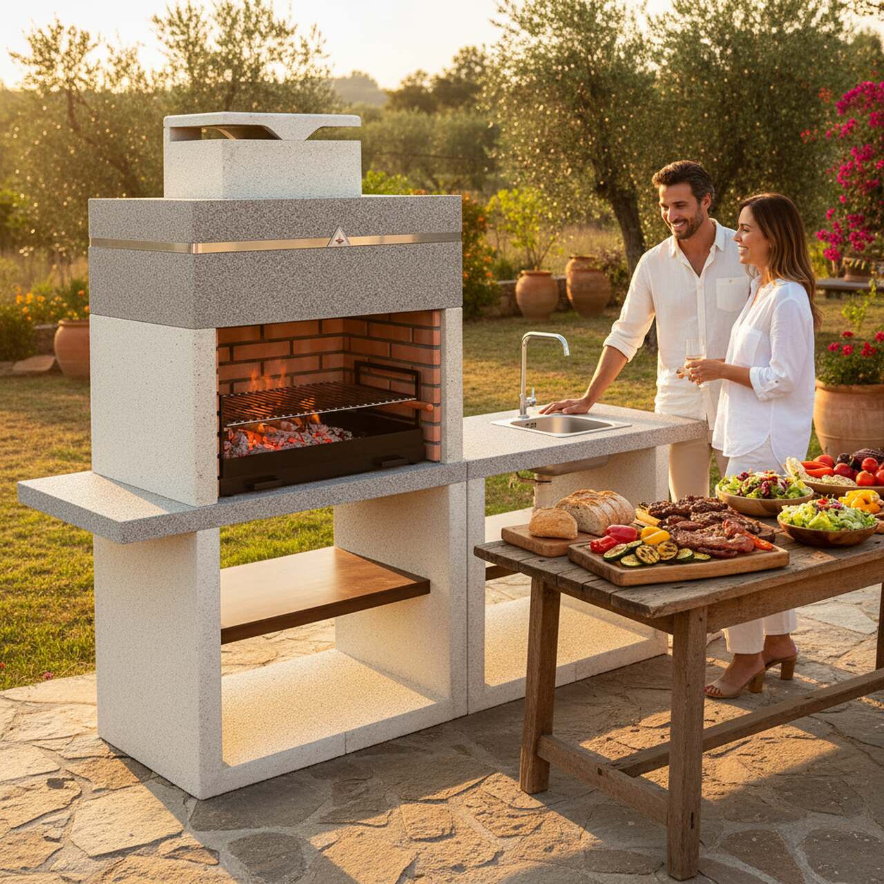 Barbecue Contemporain avec Evier PG2002M