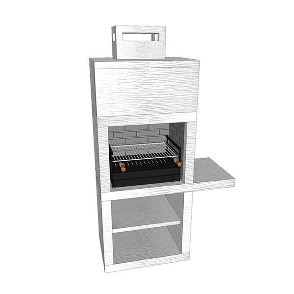 barbecue contemporain impexfire pierre av15m