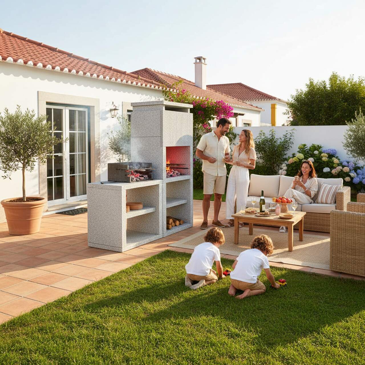 Barbecue Moderne Granit du Portugal GR92F