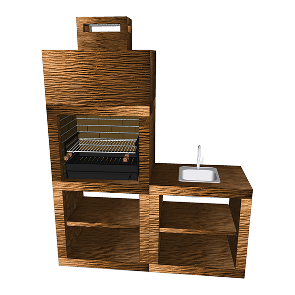 barbecue moderne avec evier av40m