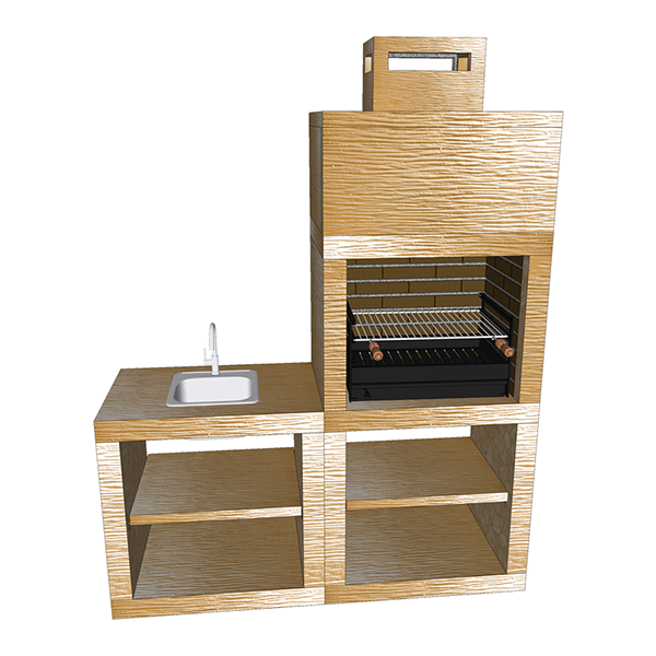 Barbecue Moderne avec Evier AV40M