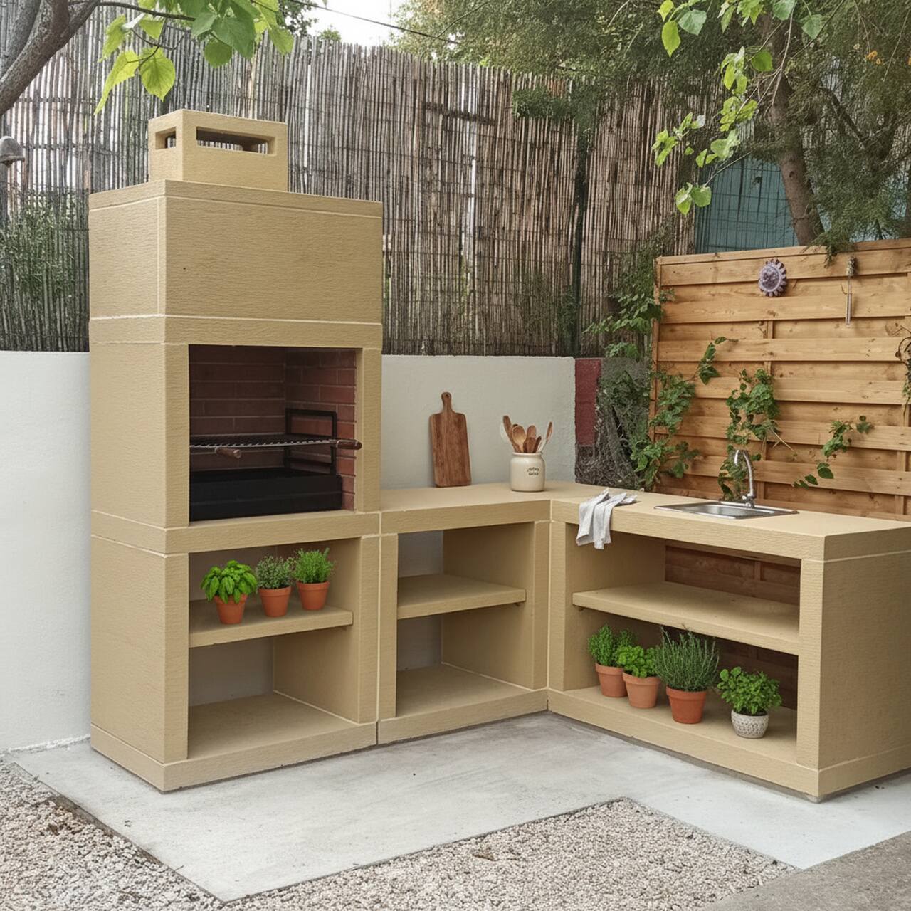 Barbecue Moderne avec Evier AV45M