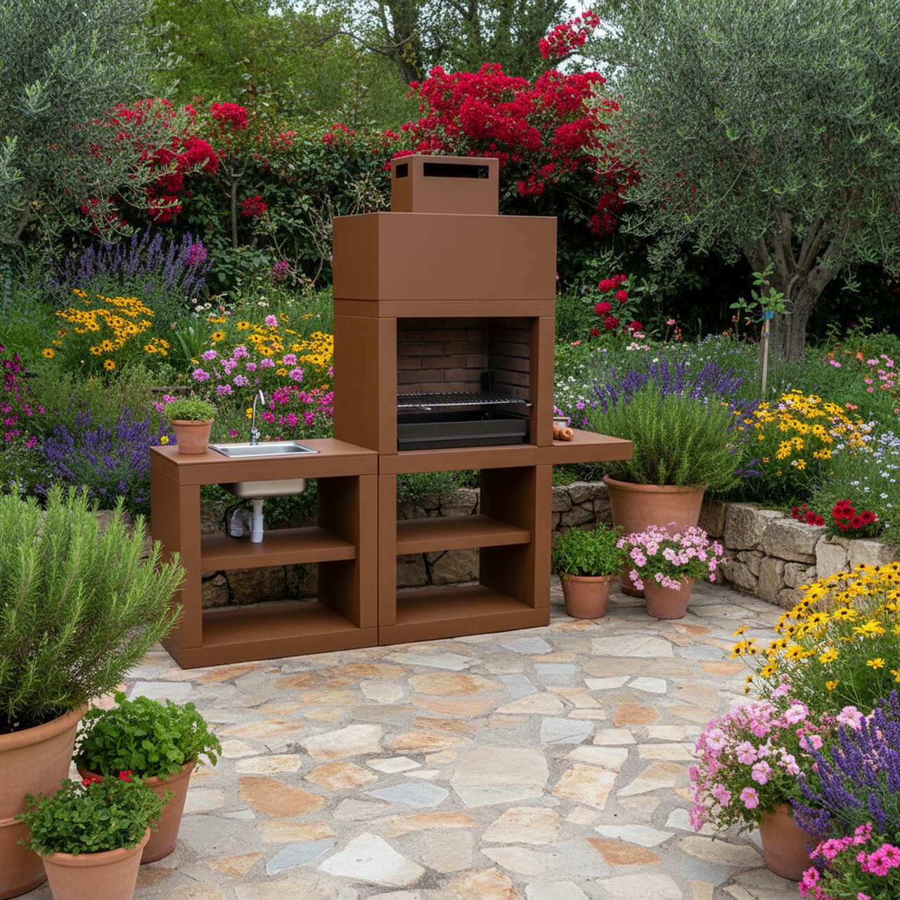 Barbecue Moderne avec Evier AV45M