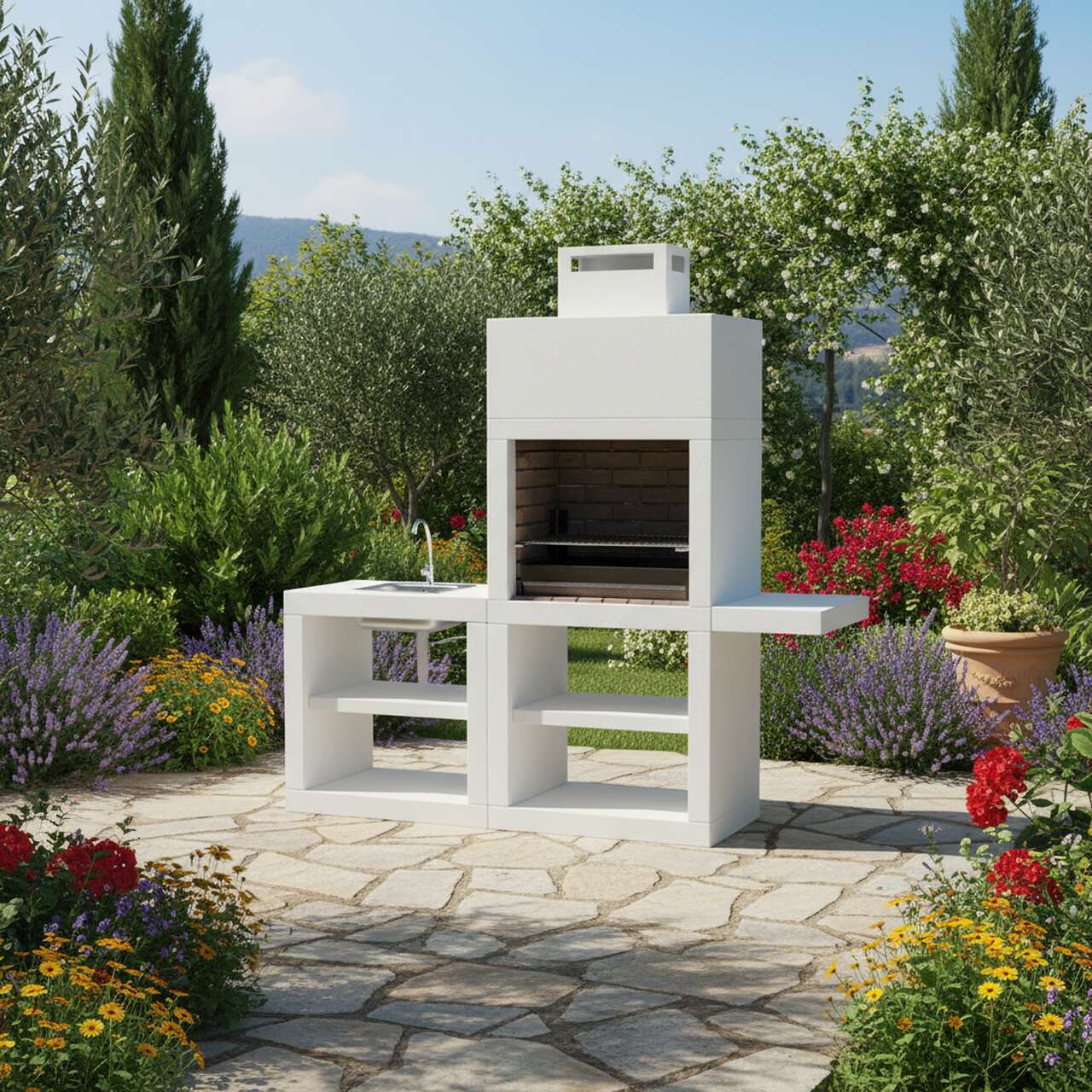 Barbecue Moderne avec Evier AV45M