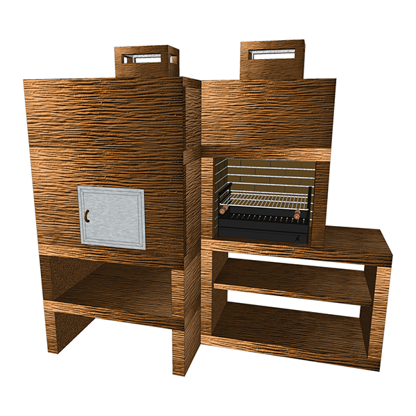 barbecue moderne avec four av85m