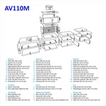 Barbecue Moderne avec Four MAXIMUS 100 cm AV110M
