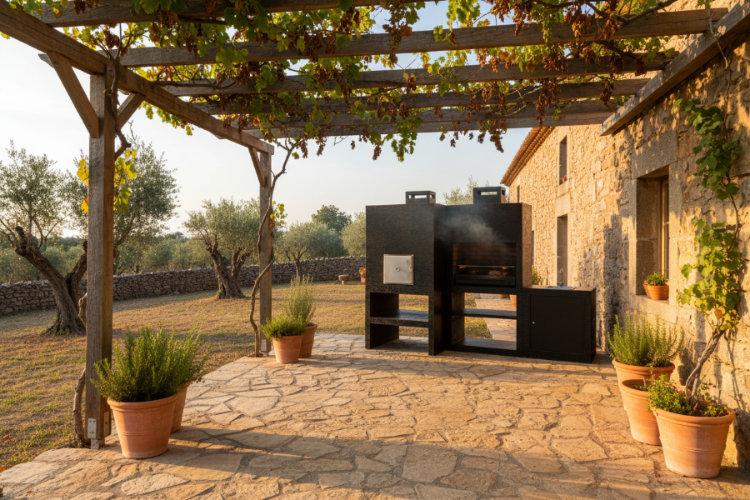Barbecue Moderne avec Four et Evier AV100M