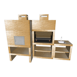 Barbecue Moderne avec Four et Evier AV100M