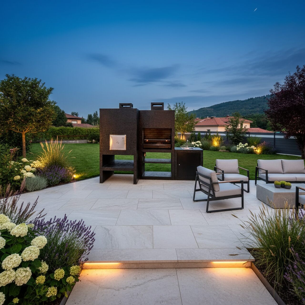 Barbecue Moderne avec Four et Evier AV100M