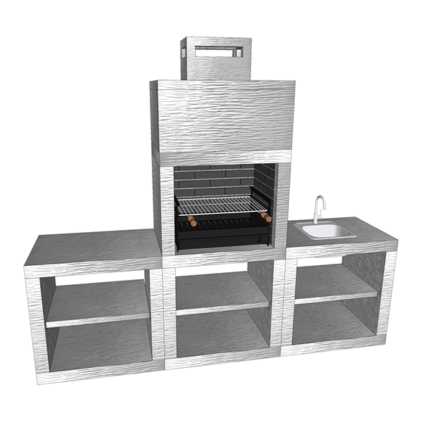 barbecue moderne avec evier av60m