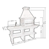 barbecue a poser en pierre pr4040f