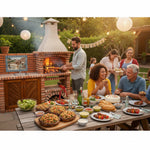 Barbecue a charbon avec évier 