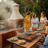 Barbecue a charbon avec évier 