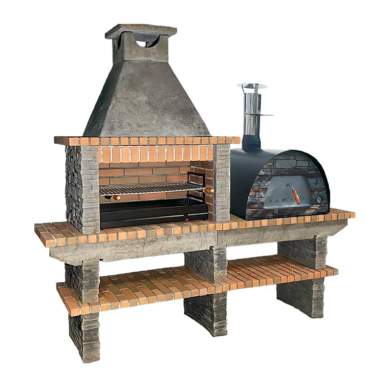barbecue avec four a bois maximus av240f