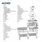 Barbecue avec four a bois MAXIMUS AV240F
